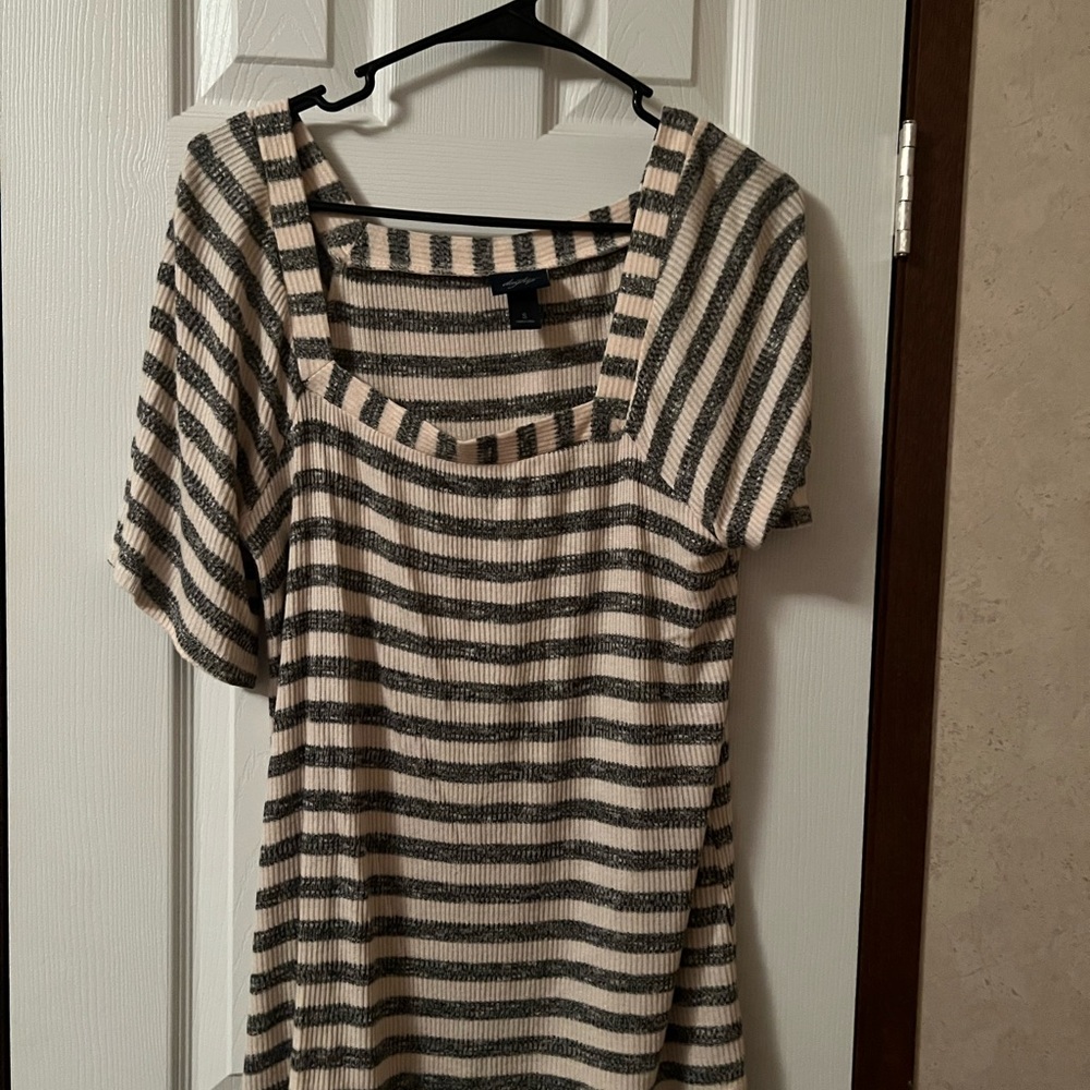 Striped Black and White Women's Top